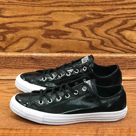 converse ctas ox black white